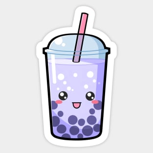 Kawaii Boba Tea Blue - Anime Shirt Sticker